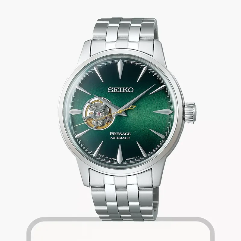 Seiko Presage 'Grasshopper' Open Heart Timepiece Men's Watch- SSA441J1